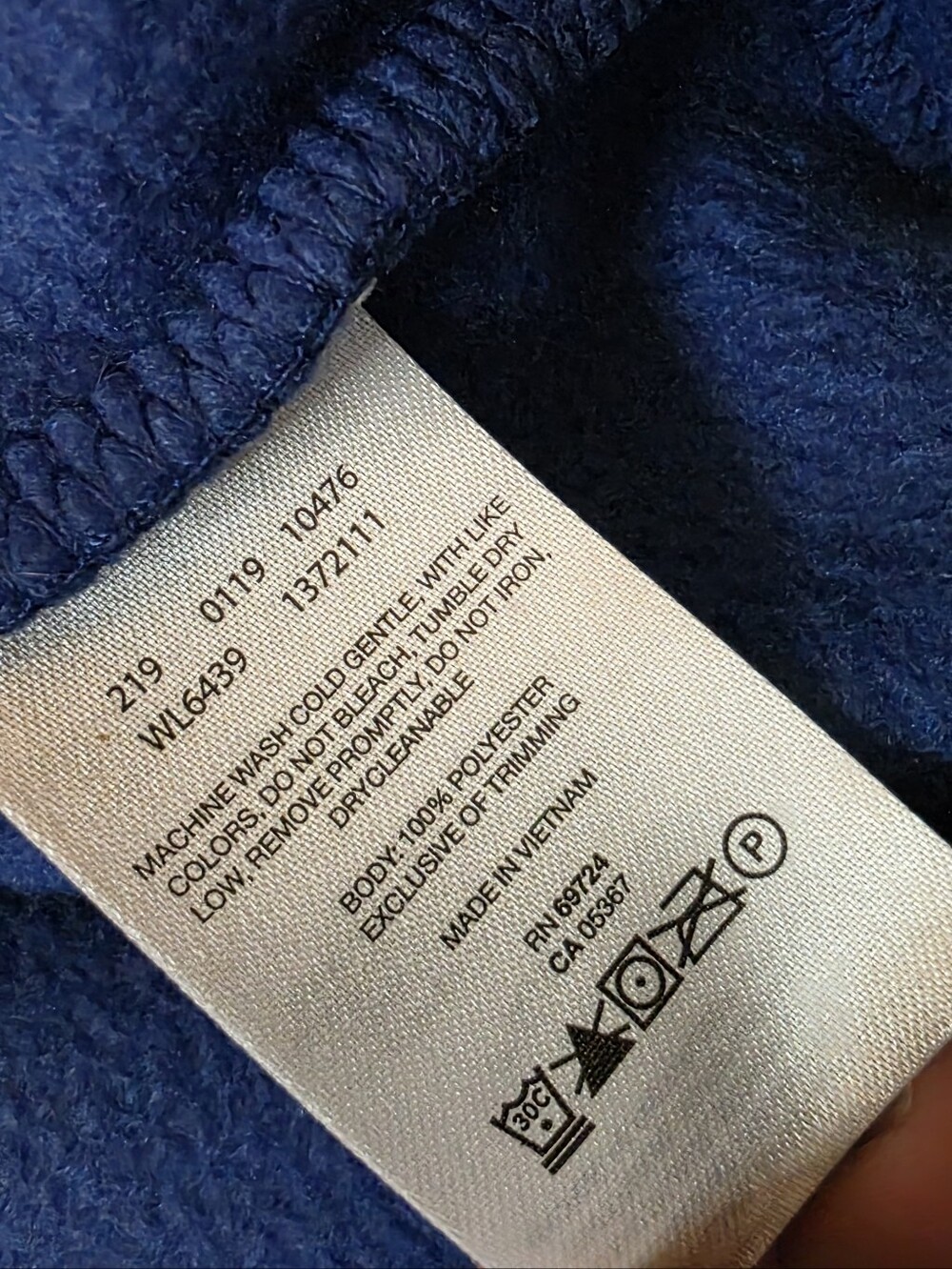 Columbia Benton Springs Blue Fleece Full Zip Women's Size Medium - Picture 3 of 9